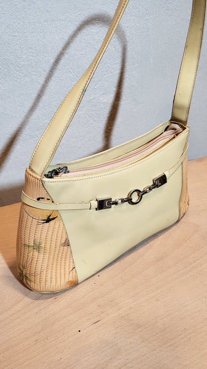 Vintage Two-Tone Shoulder Bag