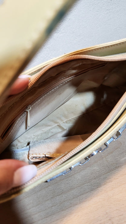 Vintage Two-Tone Shoulder Bag