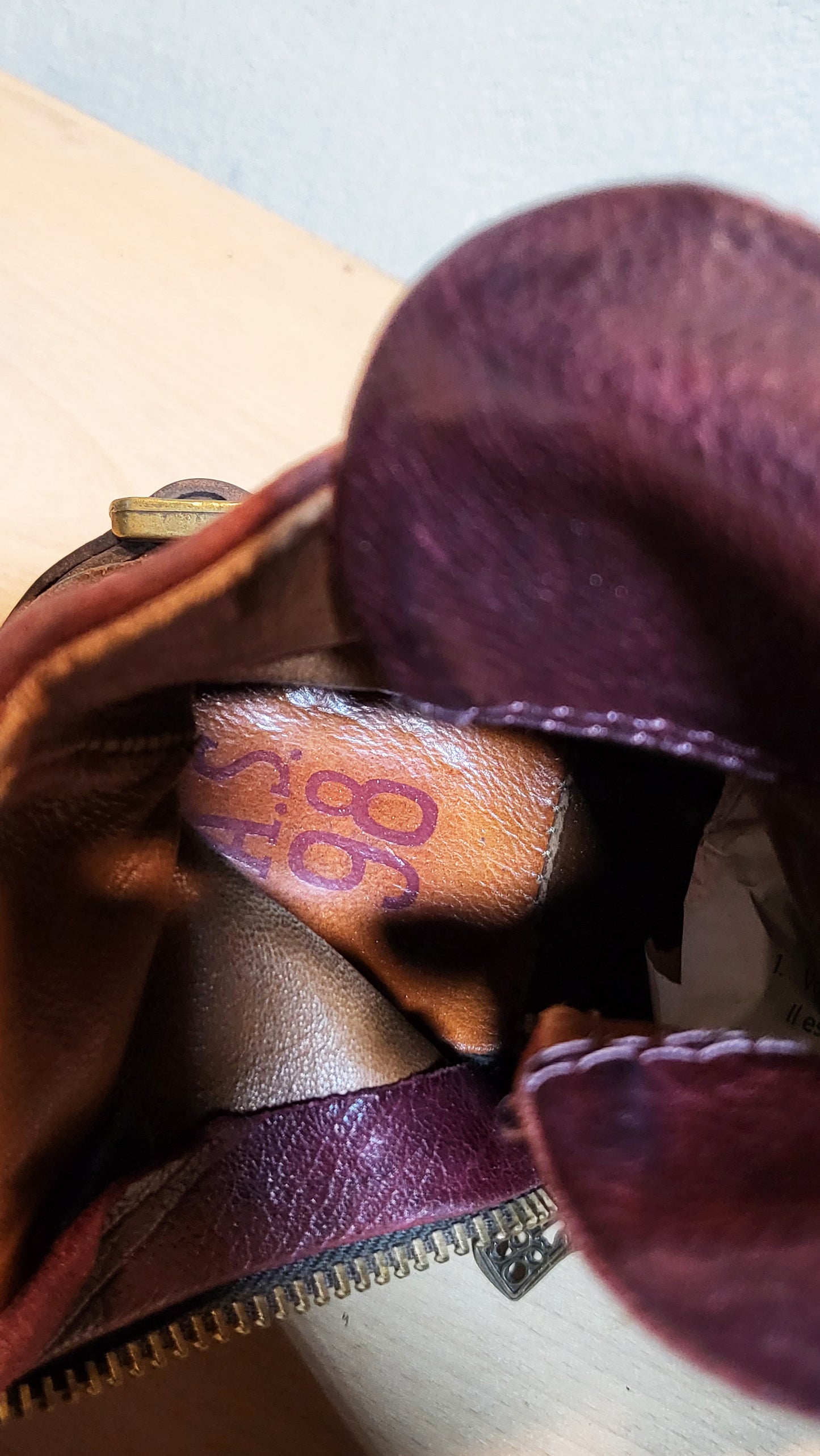 AS98 Burgundy Distressed Leather Boots