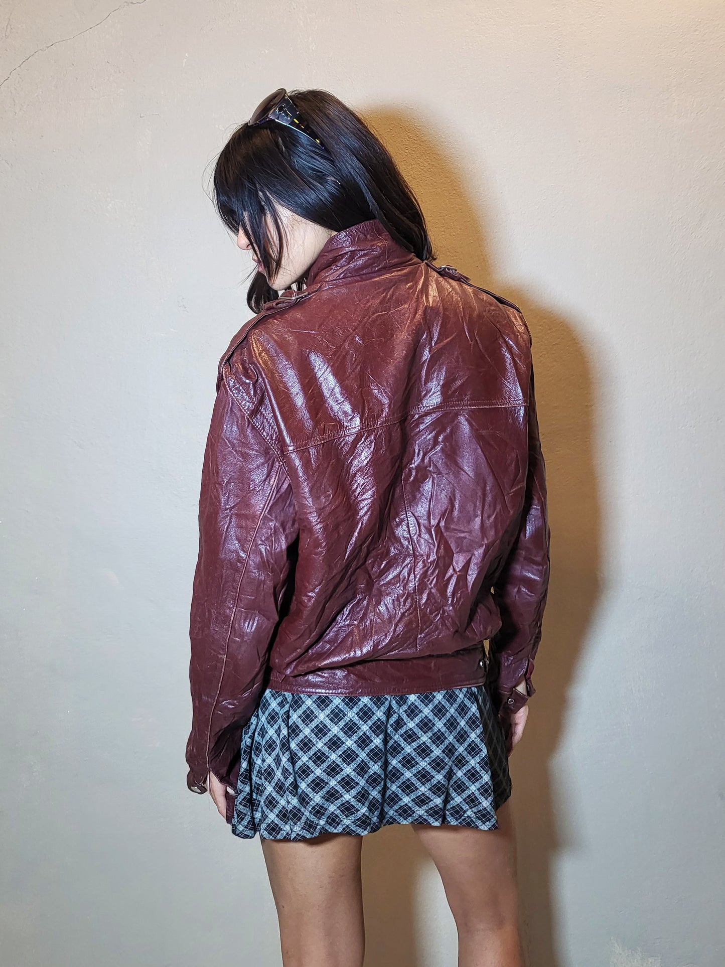 Genuine Leather Aviator Jacket
