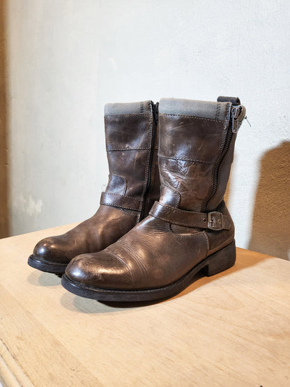 G-Star RAW Leather Moto Boots