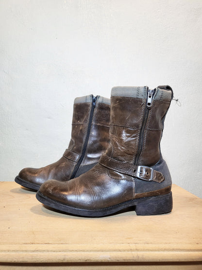 G-Star RAW Leather Moto Boots