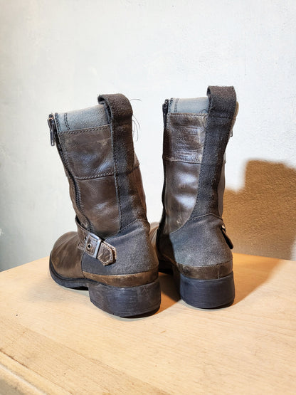 G-Star RAW Leather Moto Boots