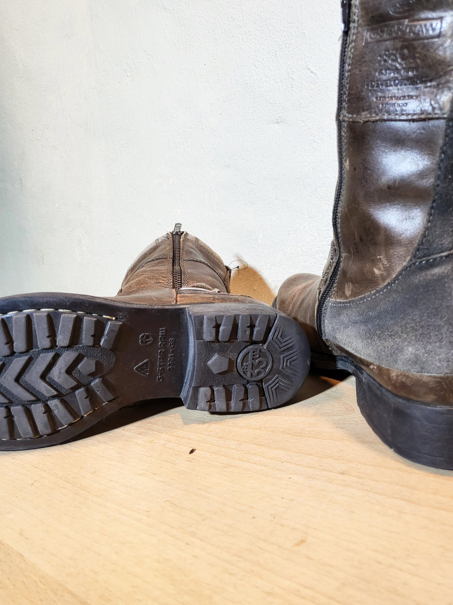 G-Star RAW Leather Moto Boots