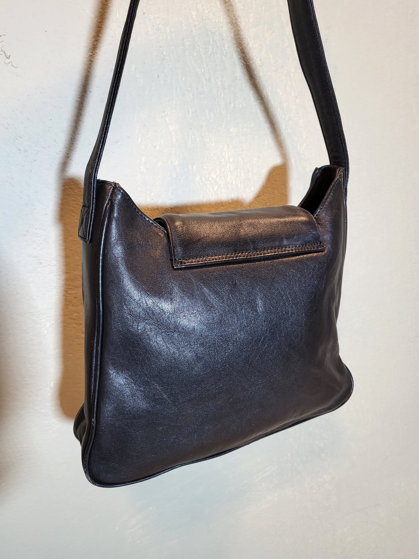 Gündoğdu Black Genuine Leather Shoulder Bag