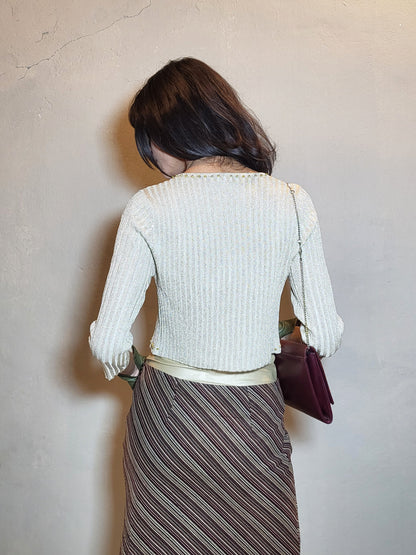 Golden Glow Knit Bolero — Morgan de Toi