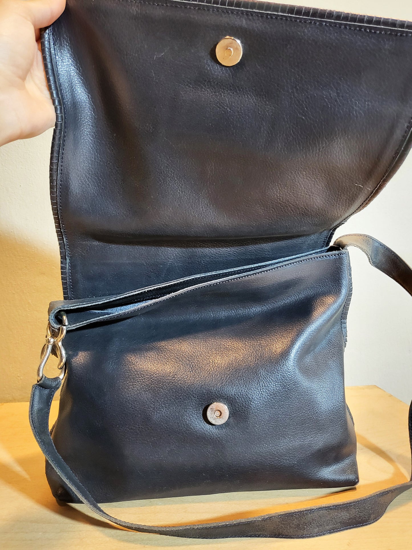 Midnight Soft Leather Crossbody