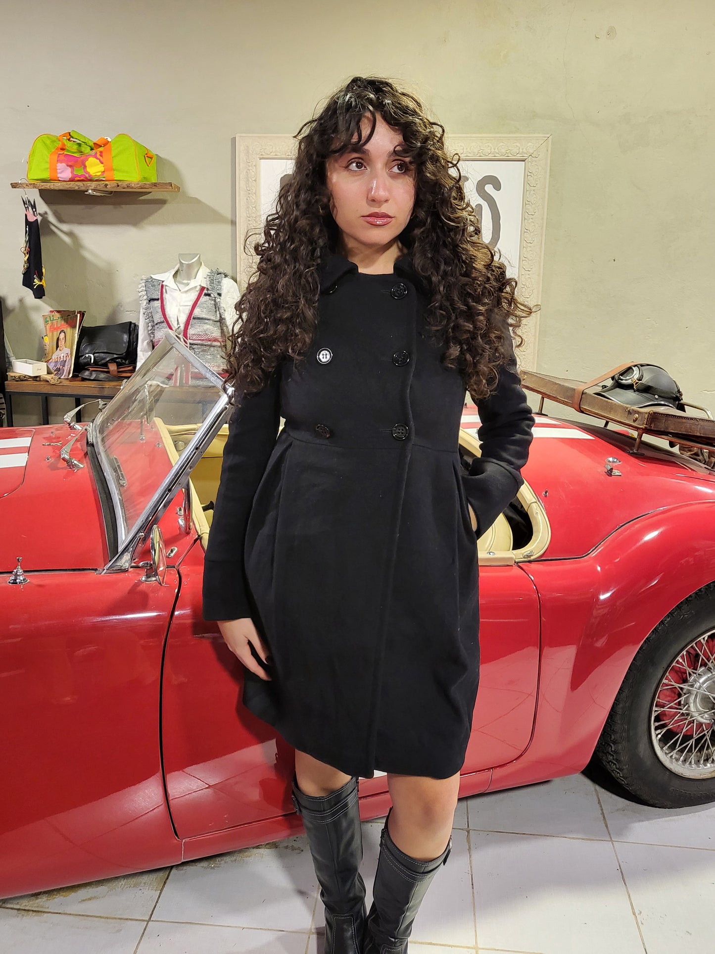 Wool Double-Breasted Coat — Massimo Dutti