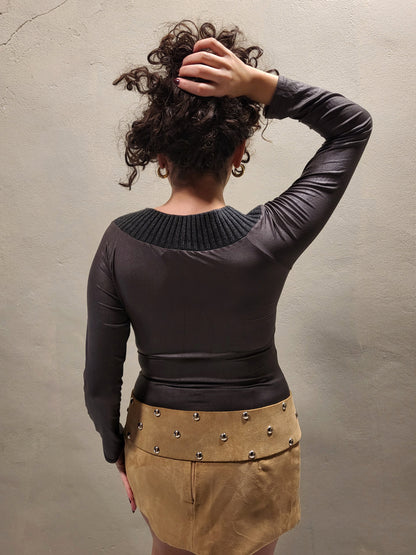 Plaid Long-Sleeve Top