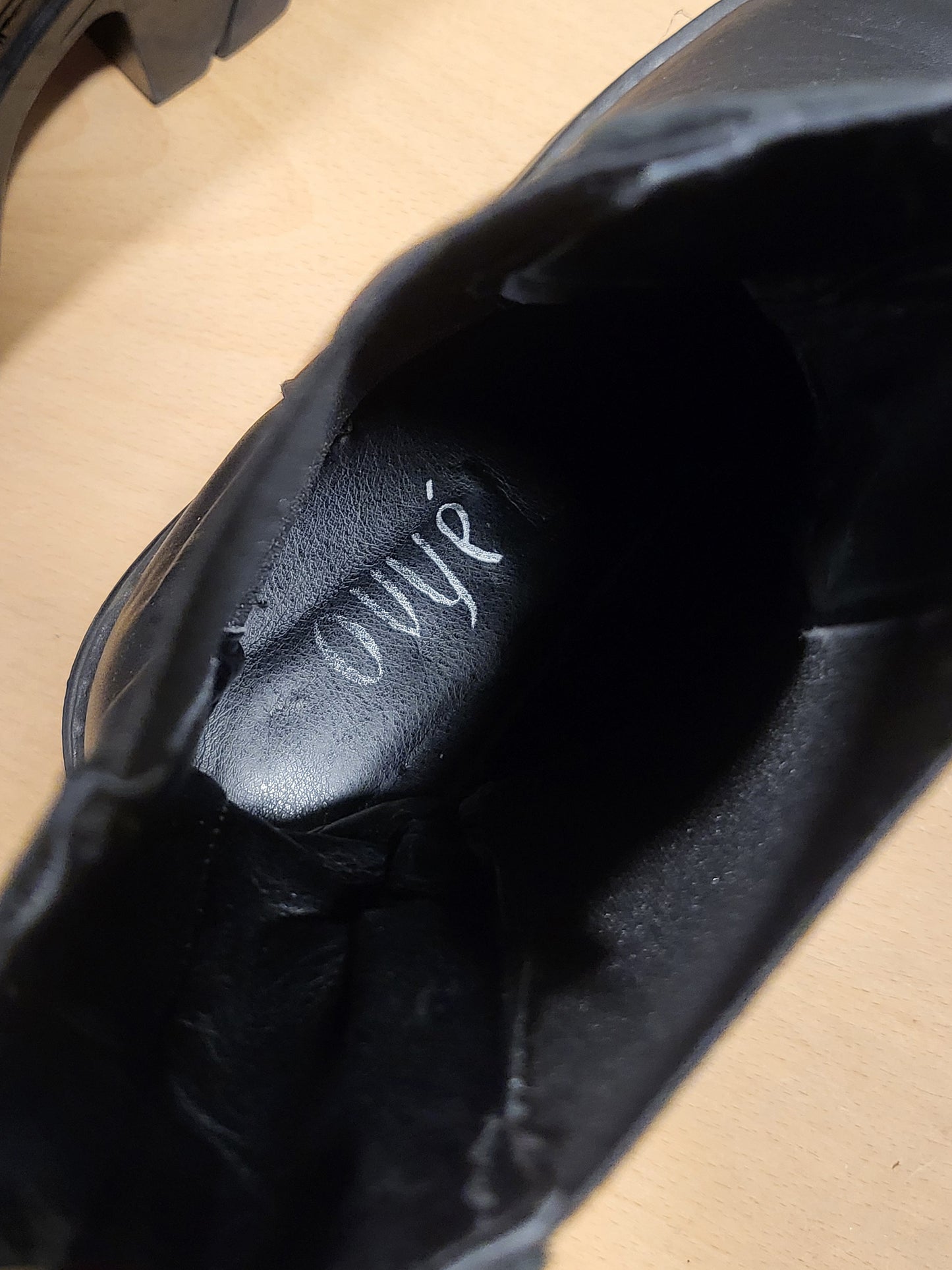 OVYE Chunky Leather Platform Boots