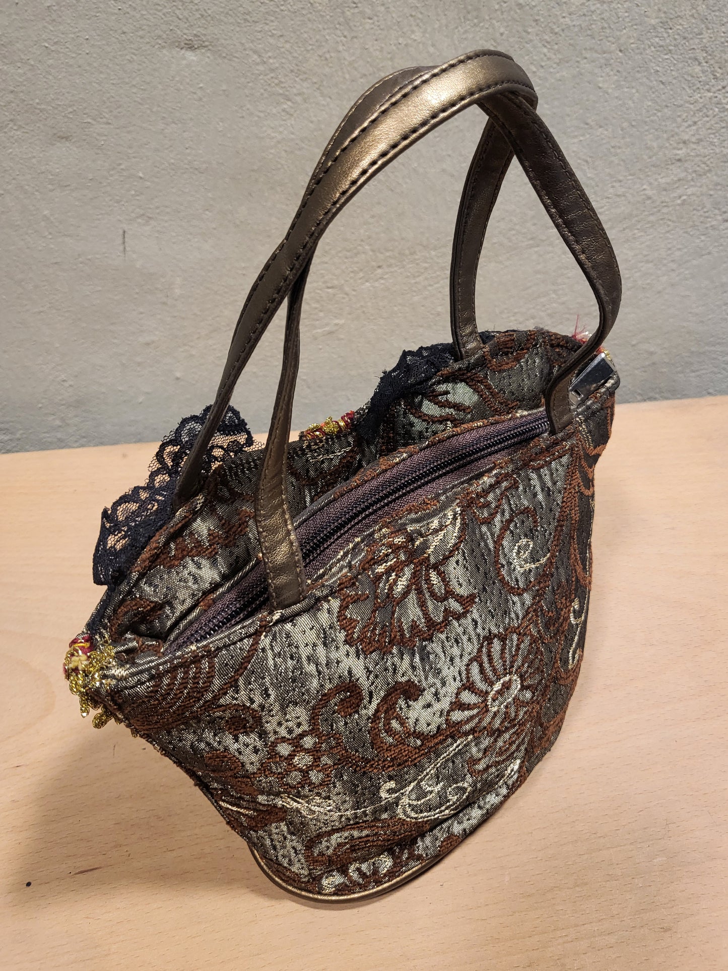 Embroidered Corset Mini Bag