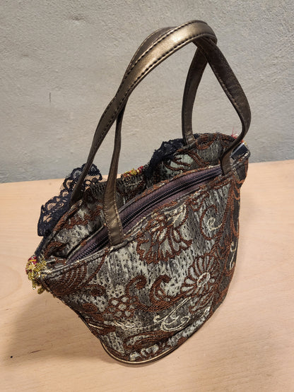 Embroidered Corset Mini Bag