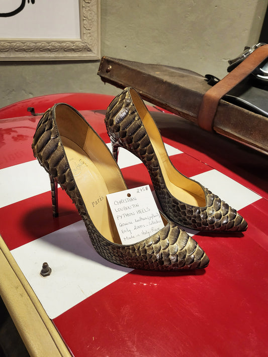 Christian Louboutin Python Leather Pumps (Collector’s Piece)