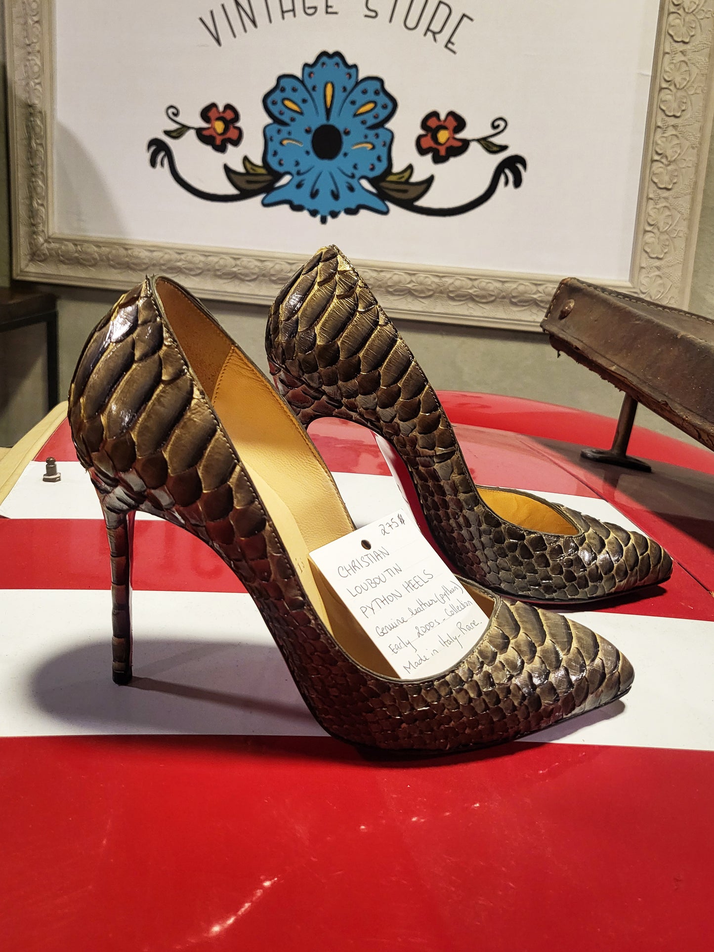 Christian Louboutin Python Leather Pumps (Collector’s Piece)