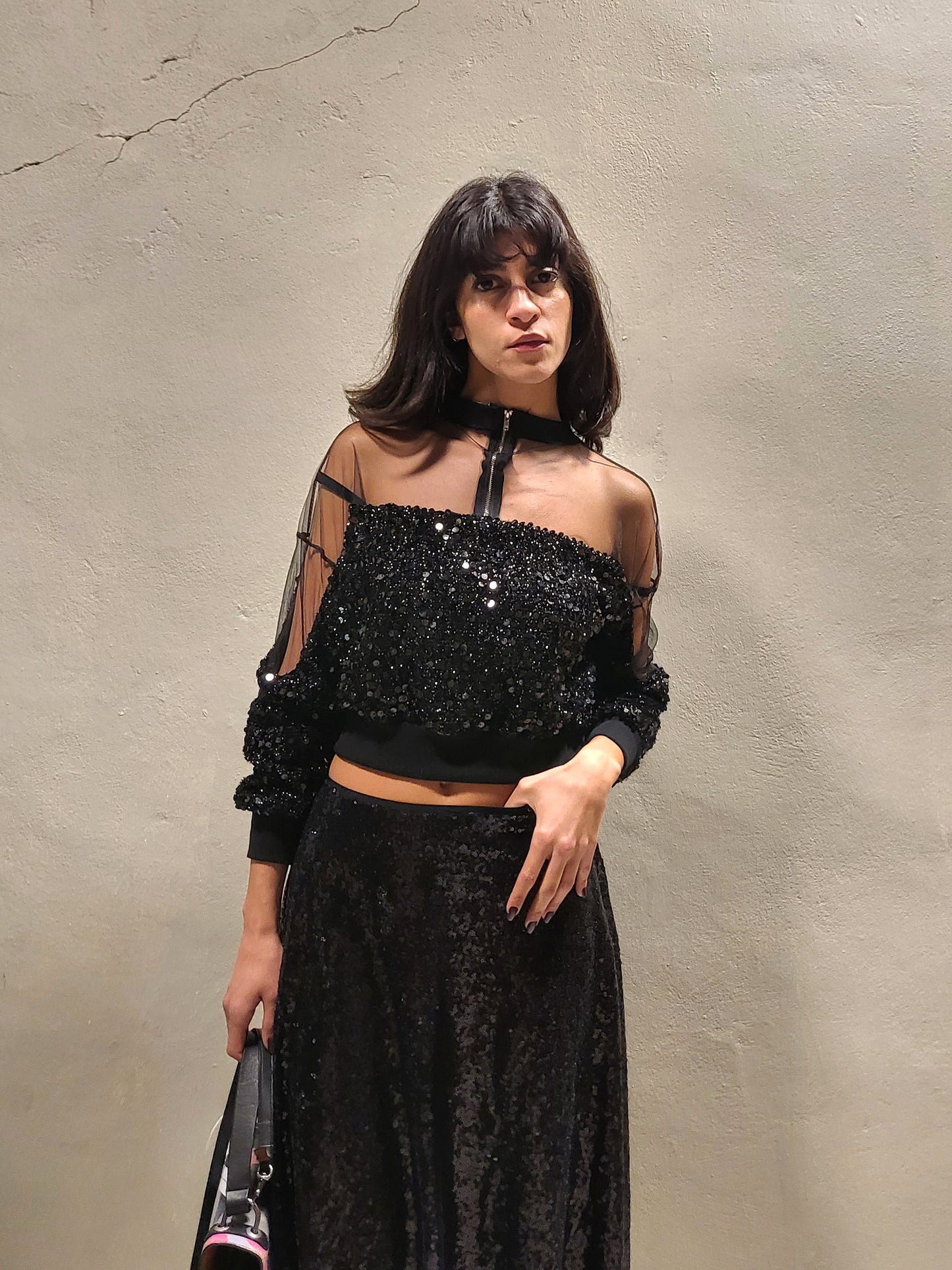 Sparkly Sheer Sequin Top