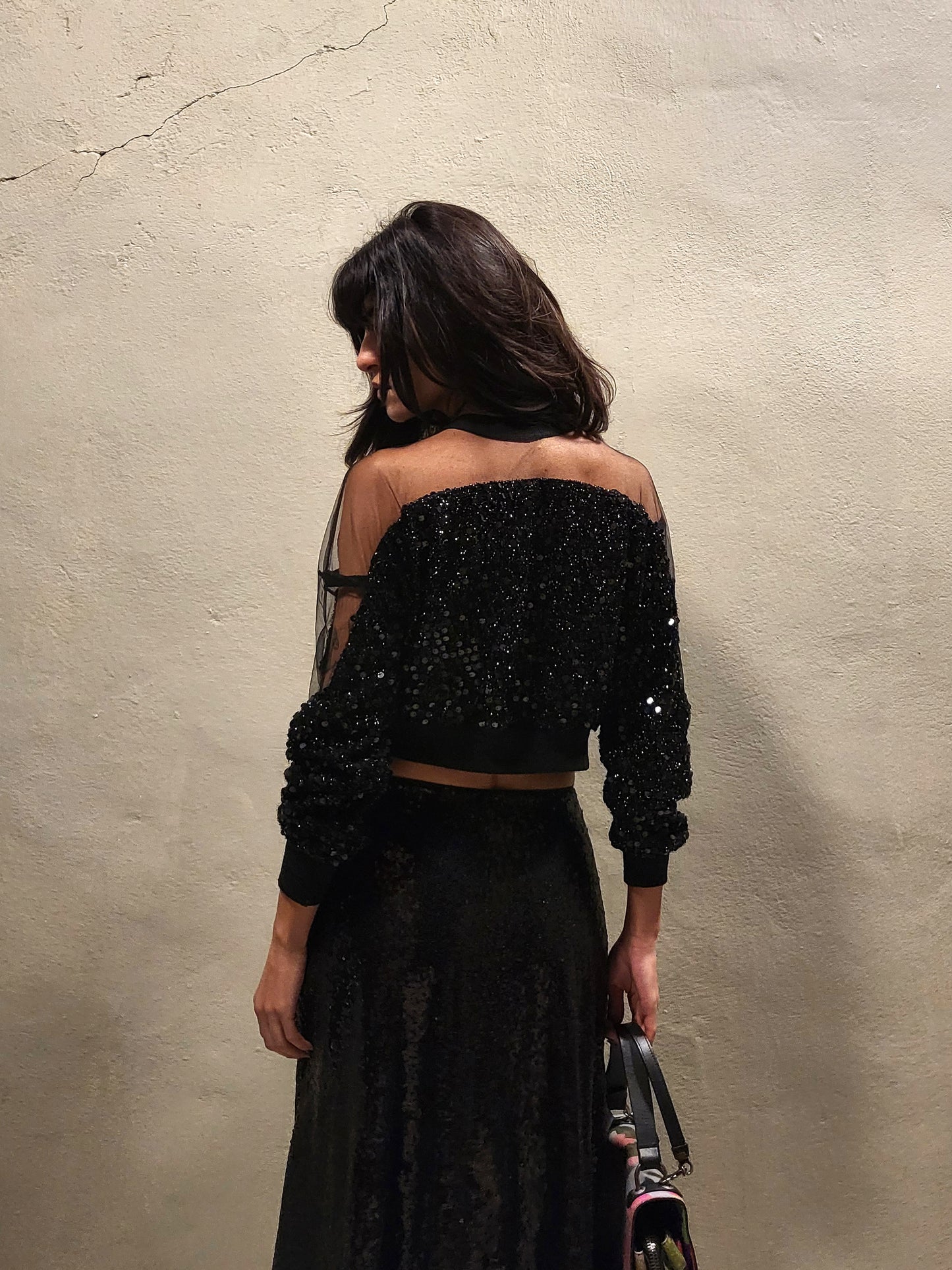 Sparkly Sheer Sequin Top