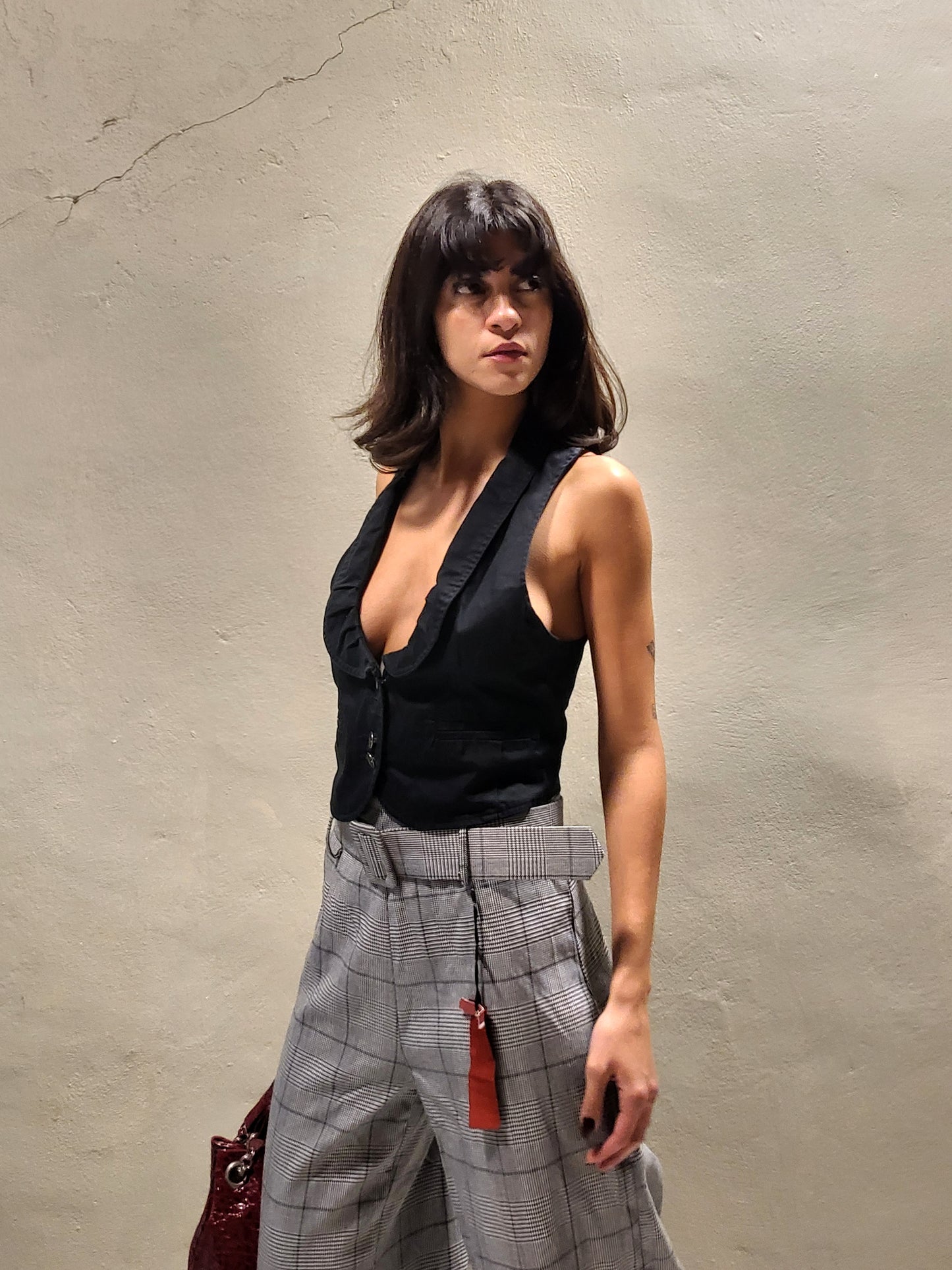 Black Tailored Gilet Vest