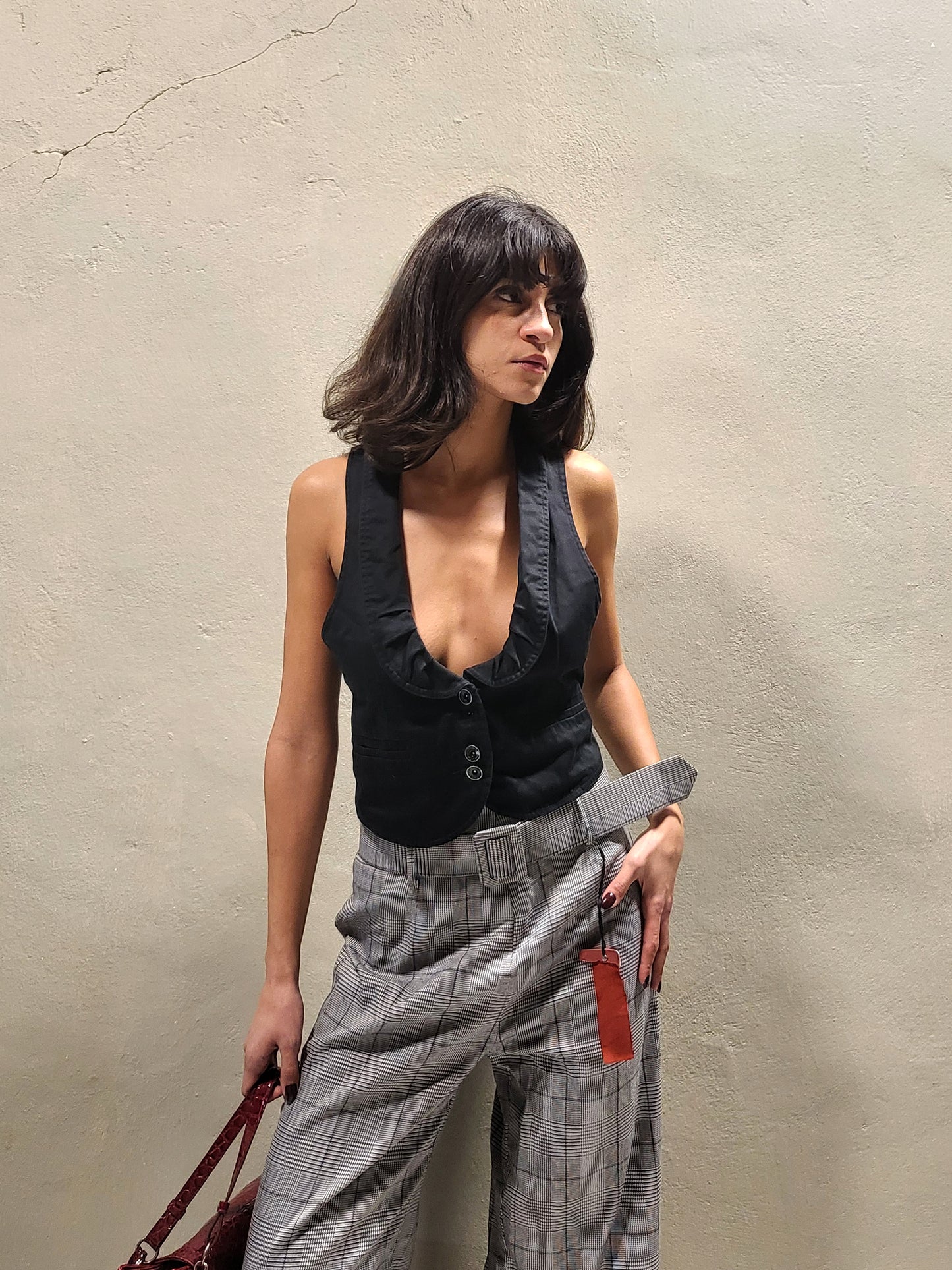 Black Tailored Gilet Vest