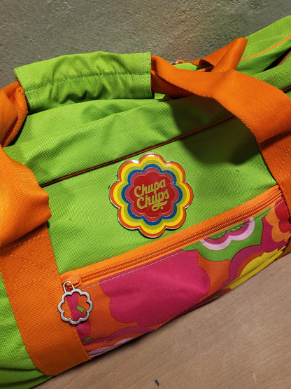 Chupa Chups Green & Orange Y2K Duffle Bag