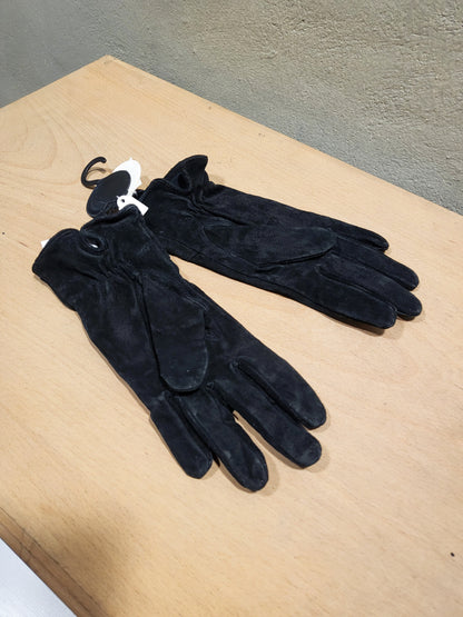 Black Suede Leather Gloves