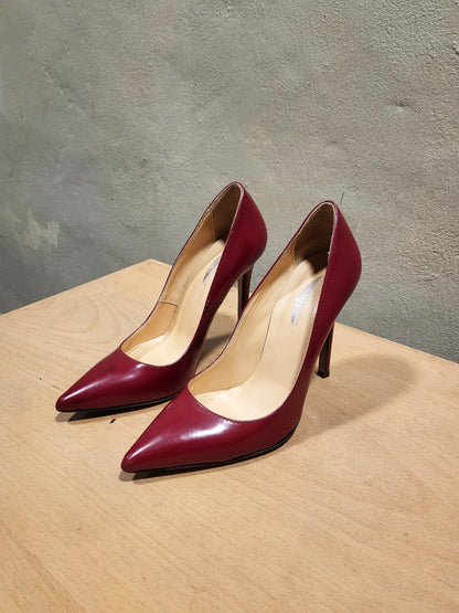 Spazio Moda Burgundy Leather Pumps