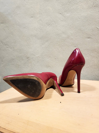Spazio Moda Burgundy Leather Pumps