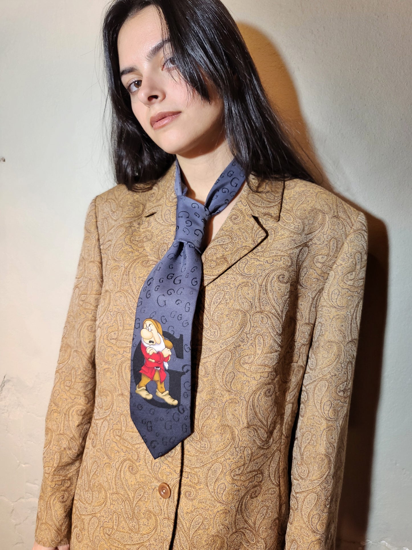 Disney Store Grumpy Graphic Tie