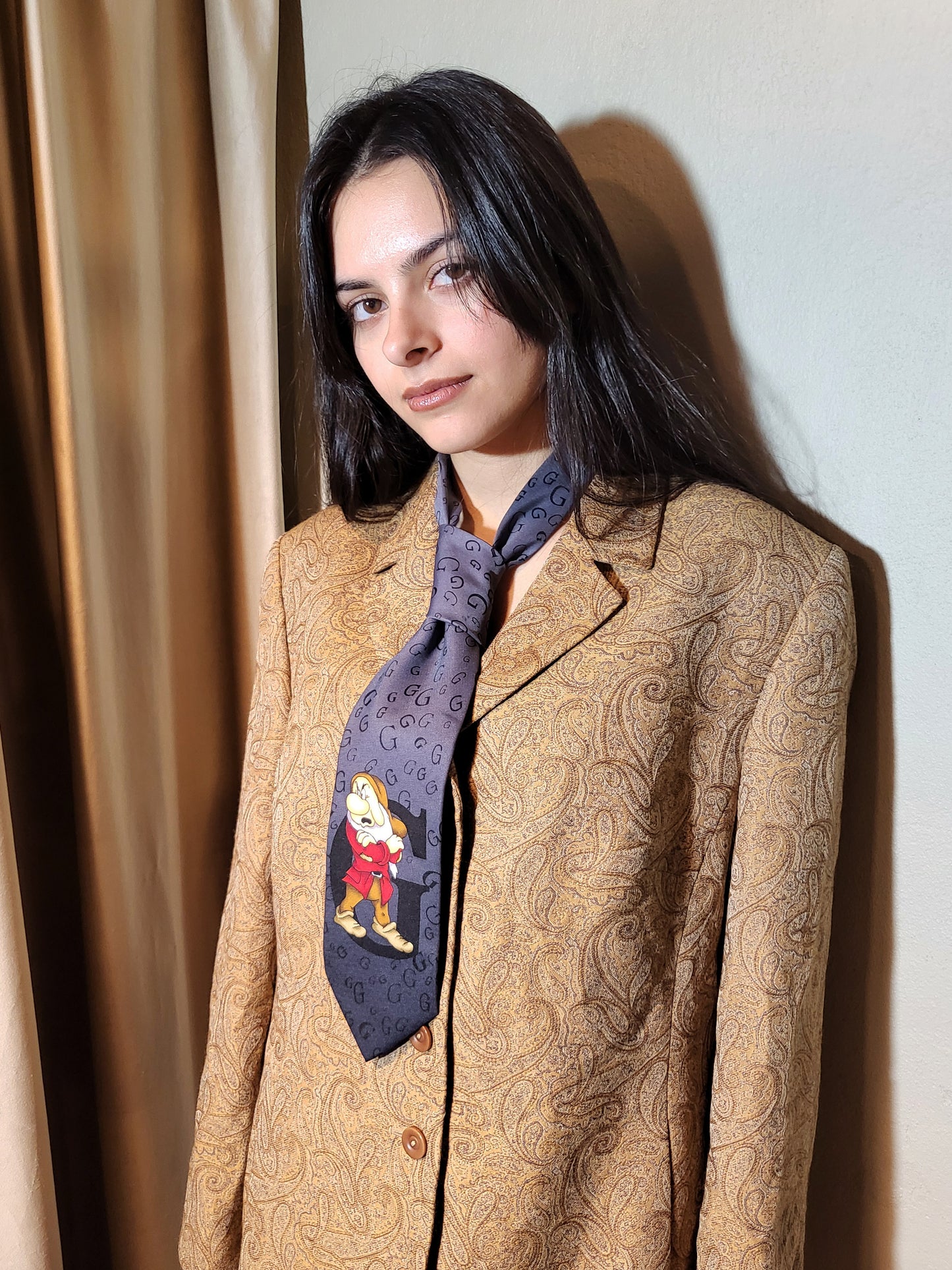 Disney Store Grumpy Graphic Tie