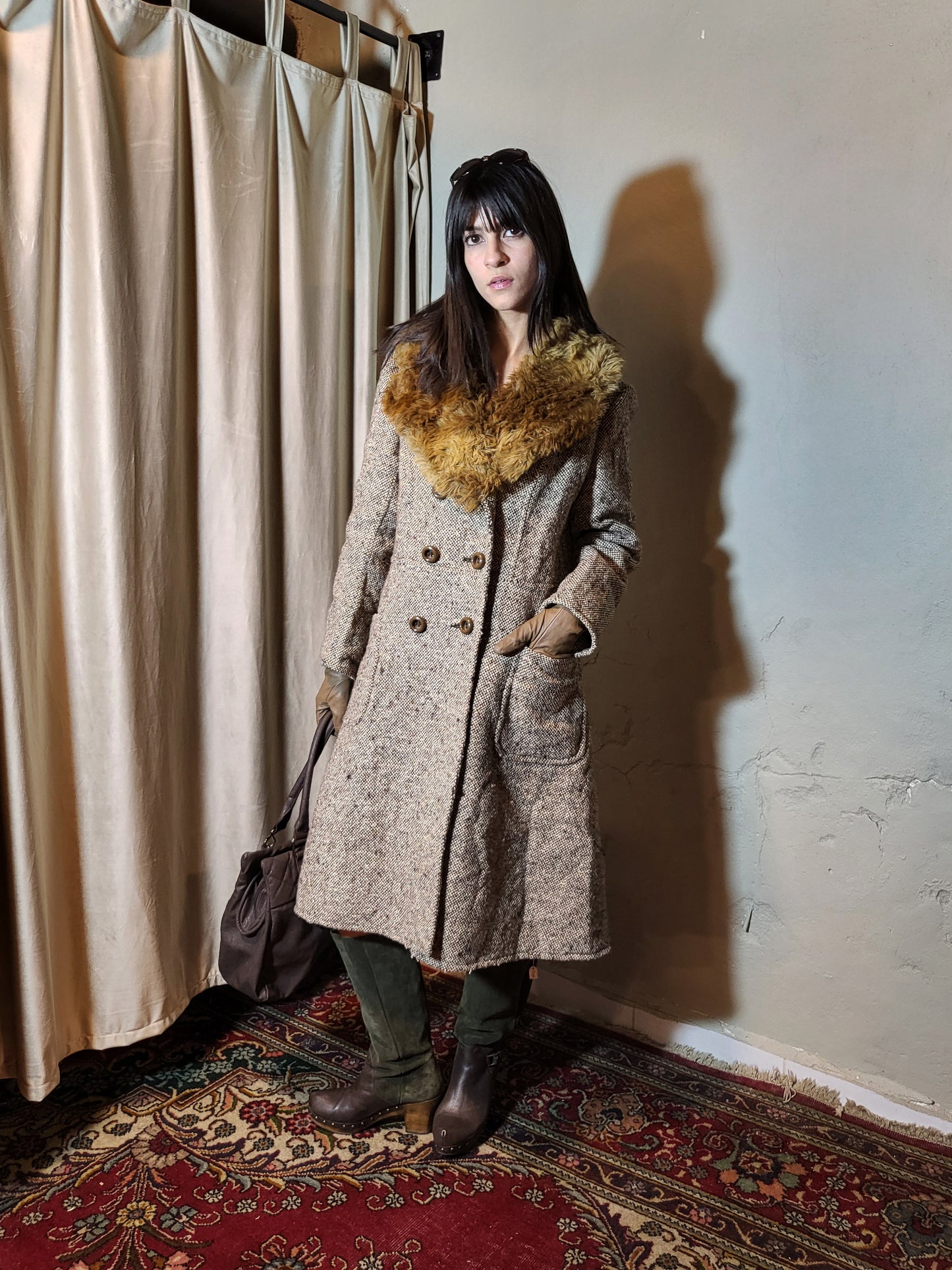 Heritage Fur-Collar Coat