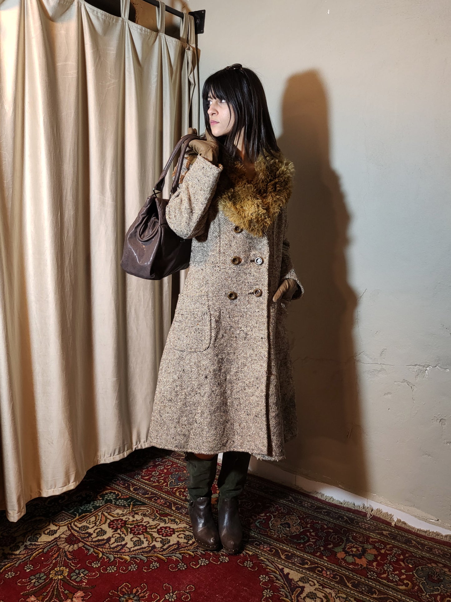 Heritage Fur-Collar Coat