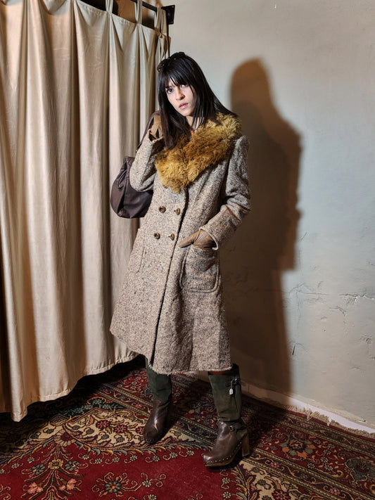 Heritage Fur-Collar Coat