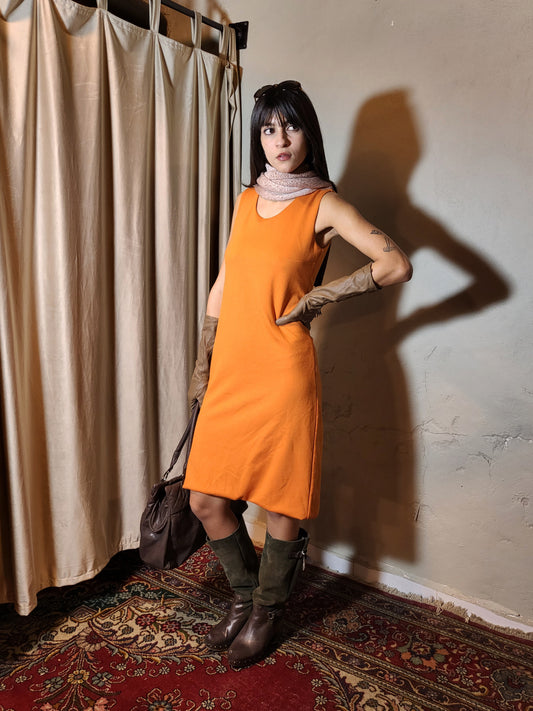 Orange Saffron Shift Dress