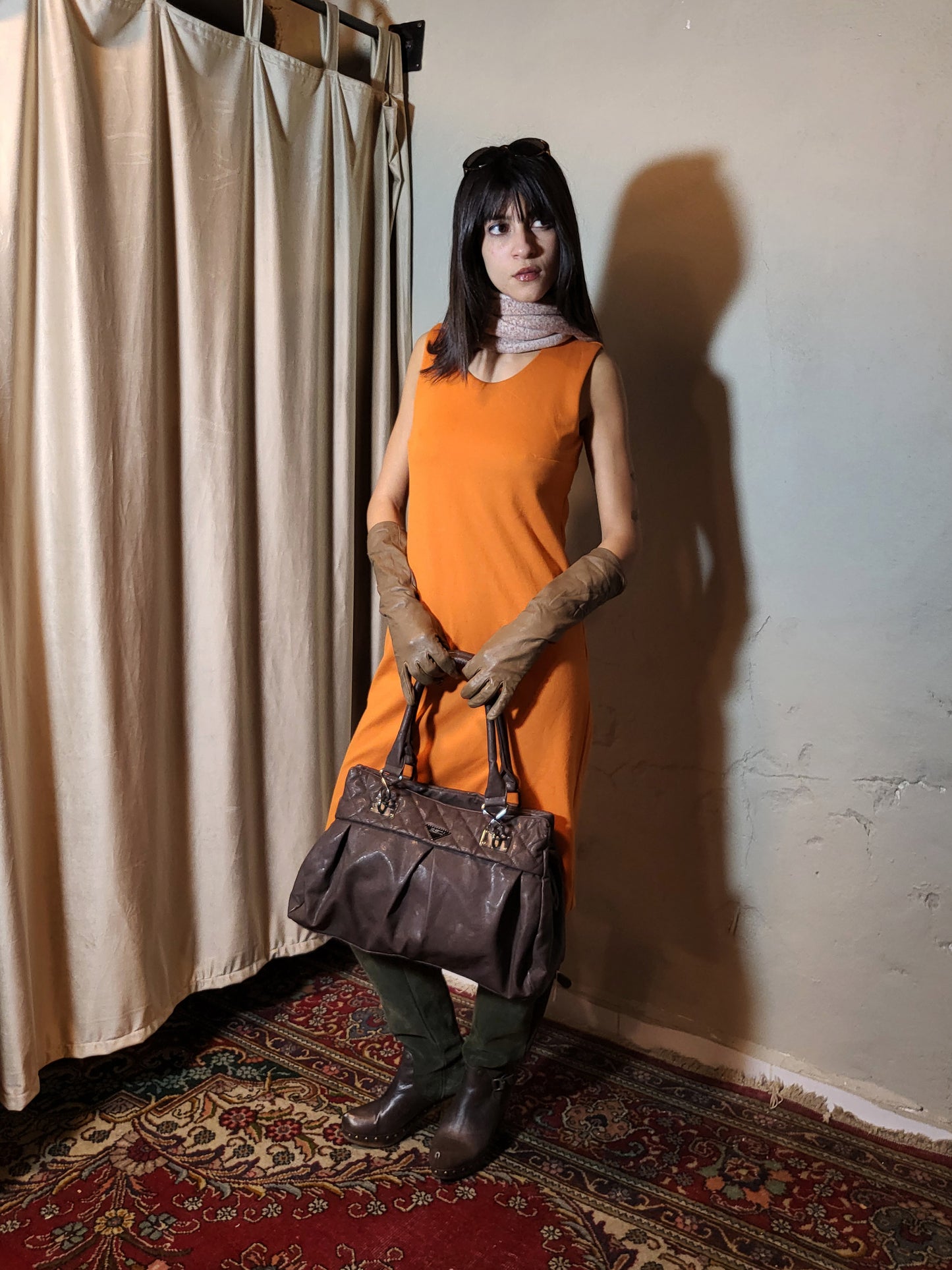 Orange Saffron Shift Dress