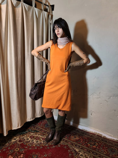 Orange Saffron Shift Dress