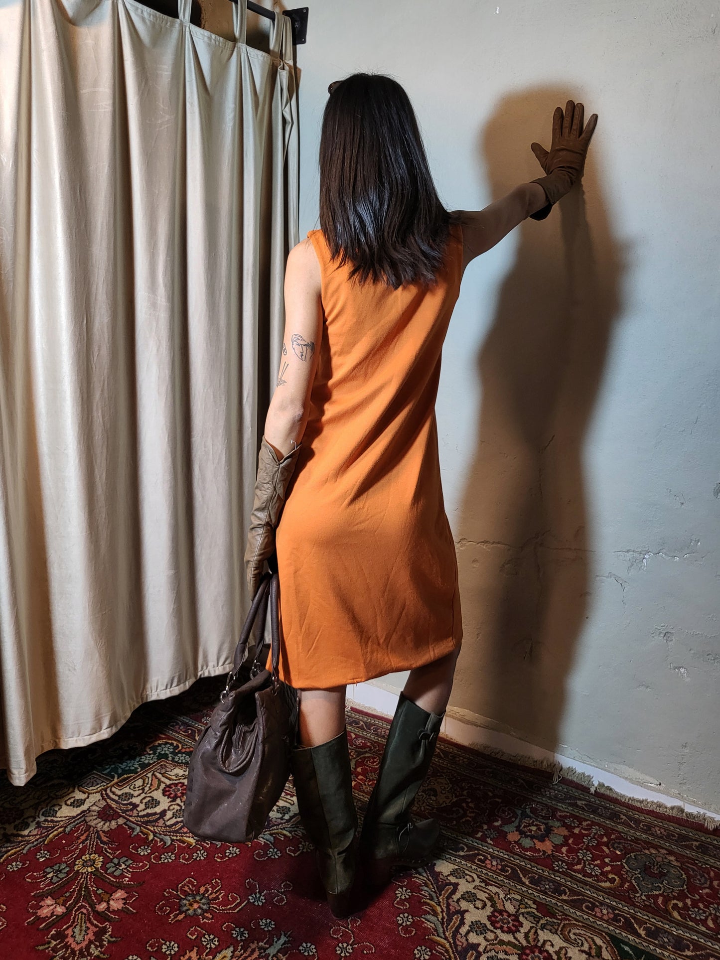 Orange Saffron Shift Dress