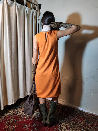 Orange Saffron Shift Dress