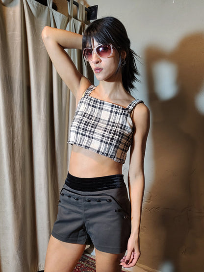 City Muse Check Crop