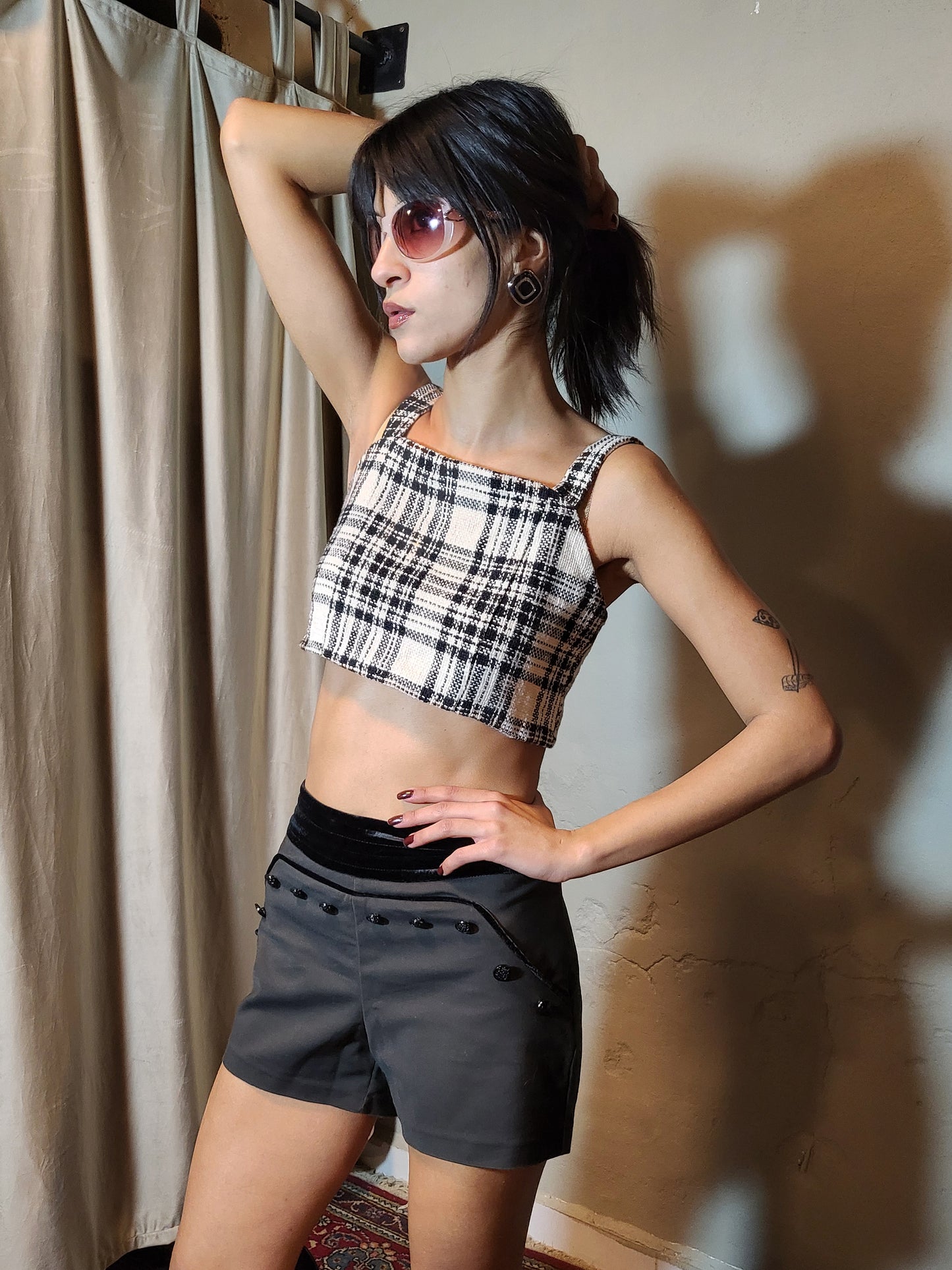City Muse Check Crop