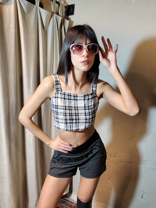 City Muse Check Crop