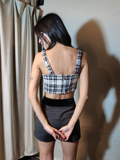 City Muse Check Crop