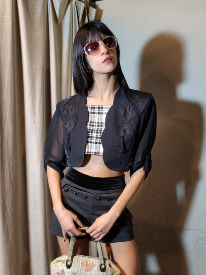 Midnight Tassel Bolero