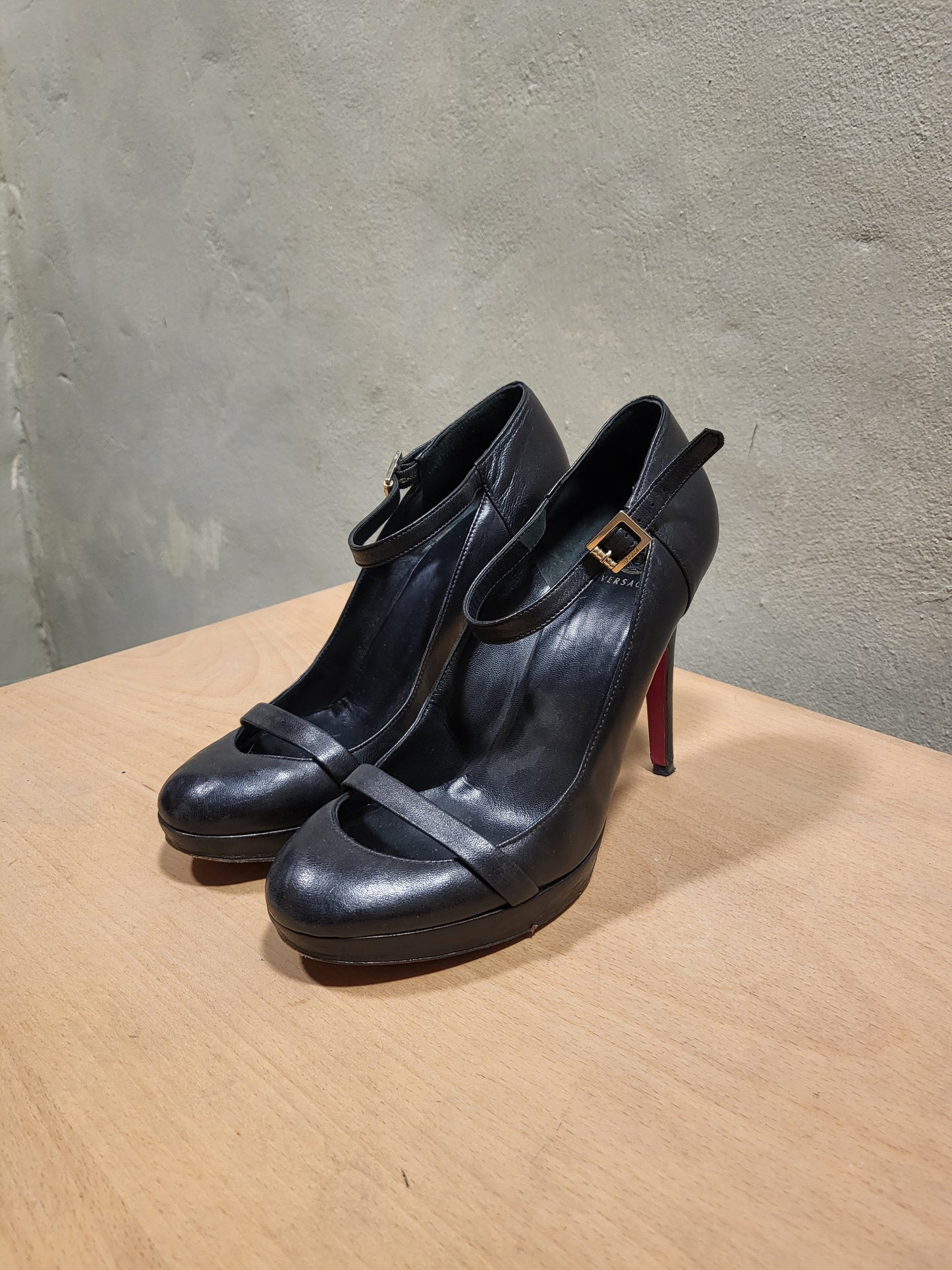 Versace Medusa Mary Jane Heels