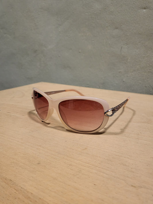 Pink Guess Oval Sunglasses