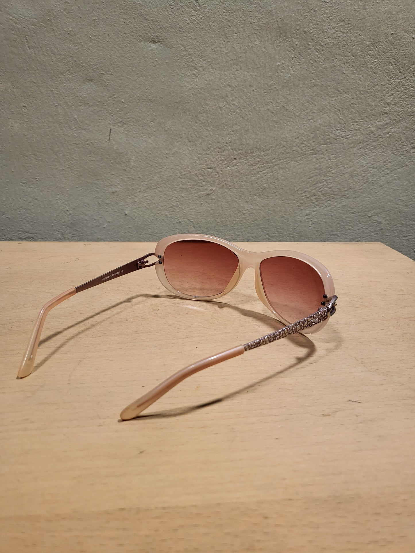 Pink Guess Oval Sunglasses