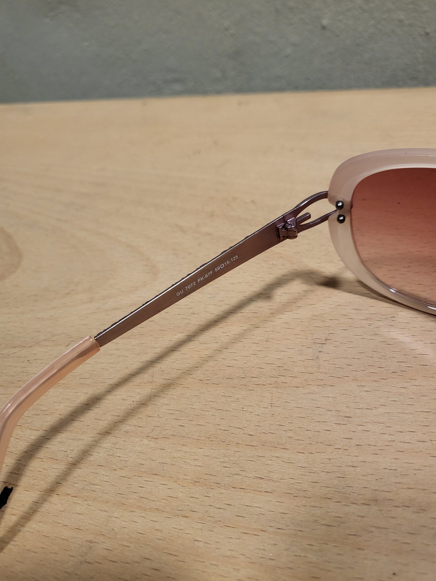 Pink Guess Oval Sunglasses