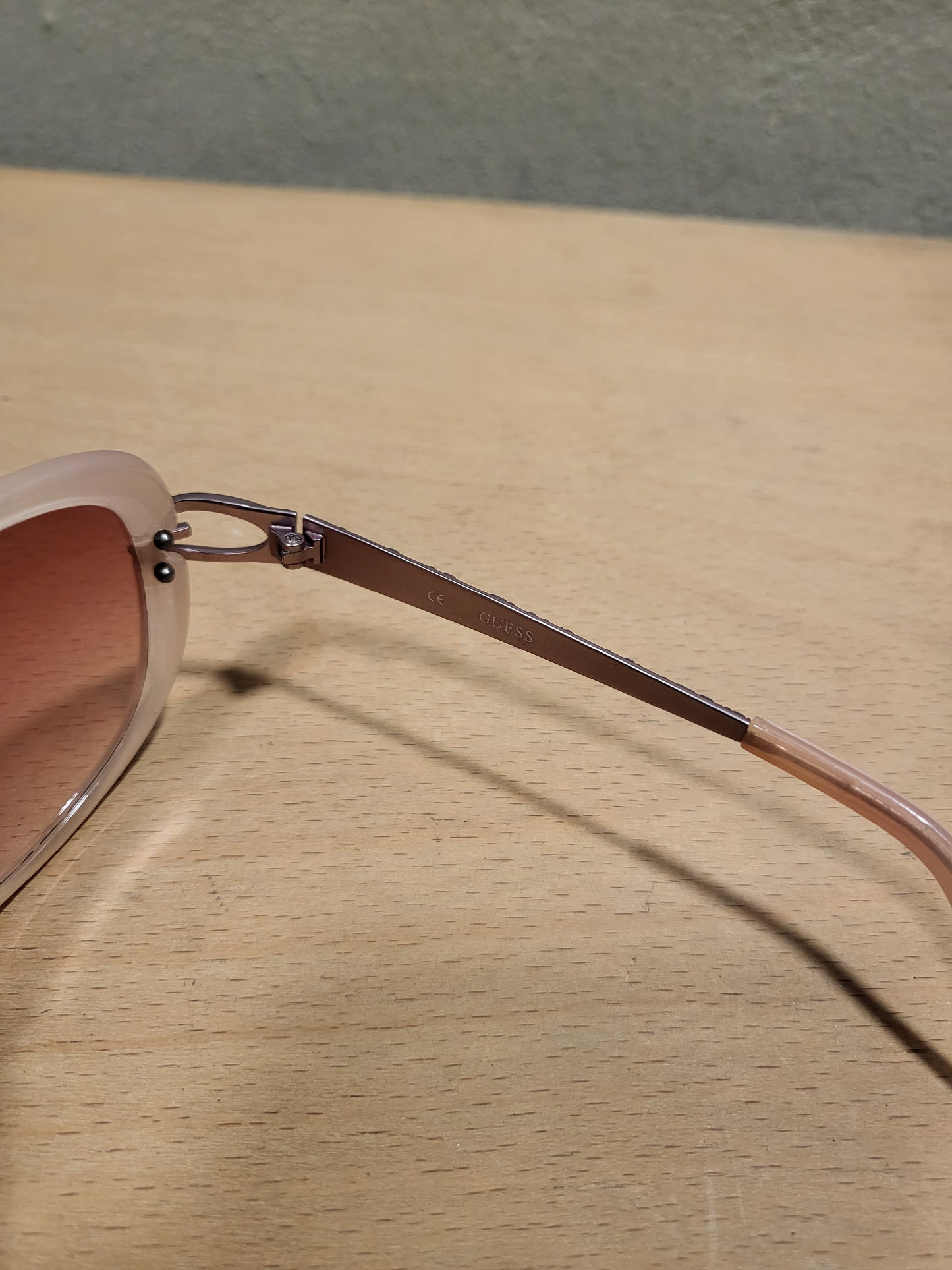 Pink Guess Oval Sunglasses