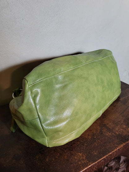 Y2K Lime Braided Handle Shoulder Bag