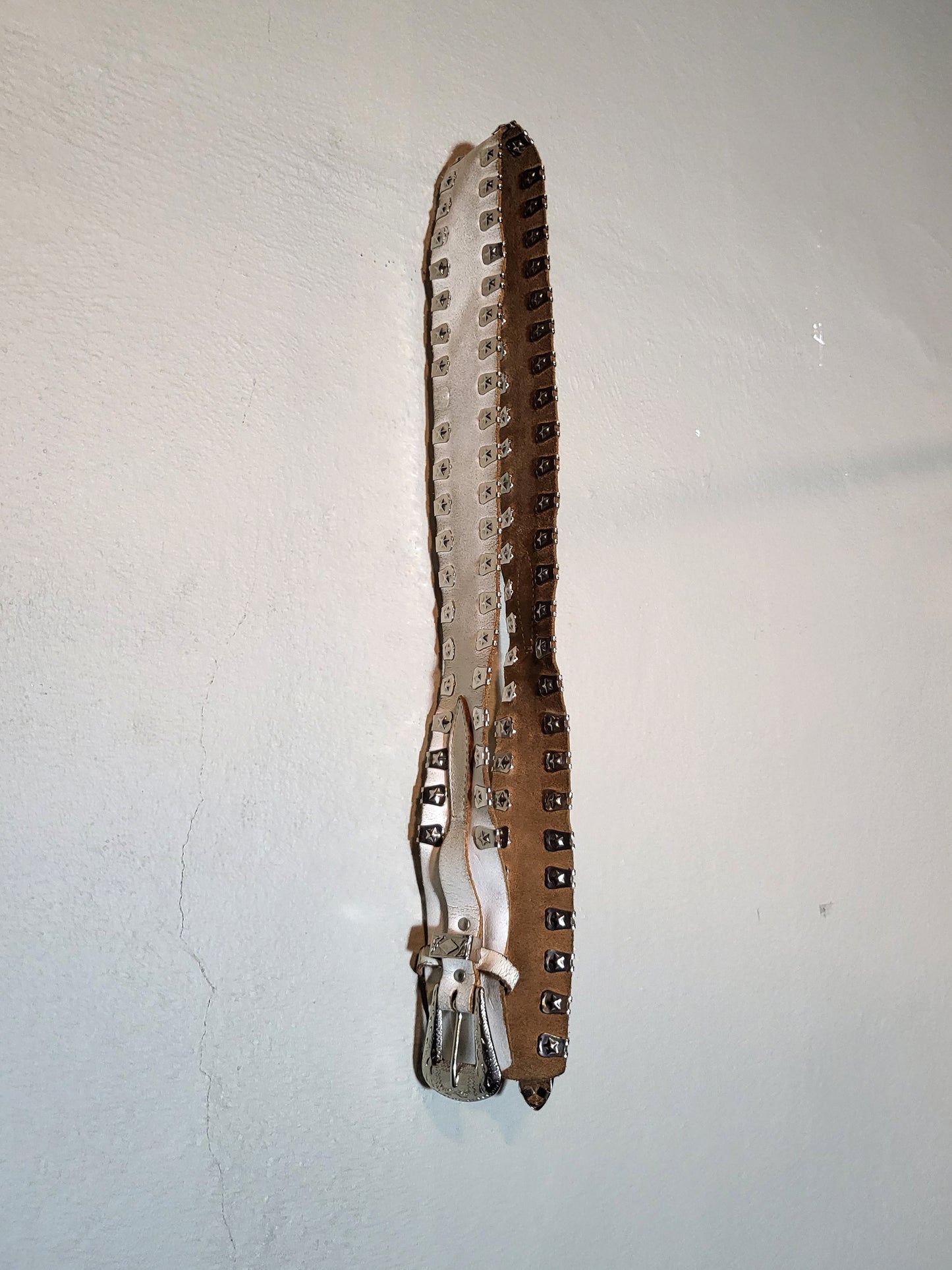 Studded Genuine Leather Belt