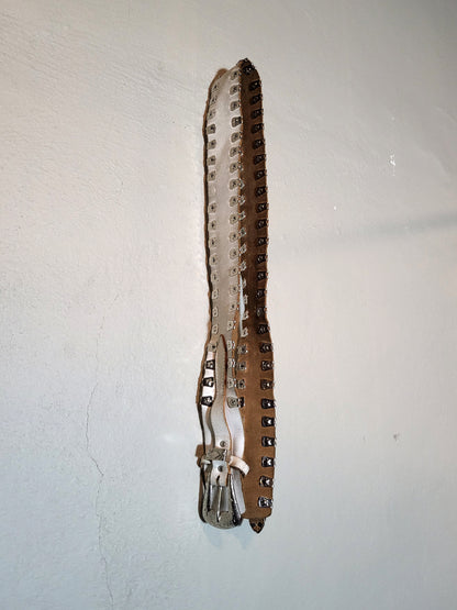 Studded Genuine Leather Belt