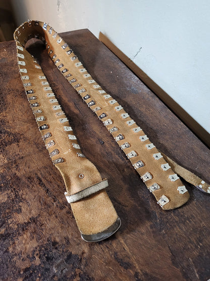 Studded Genuine Leather Belt
